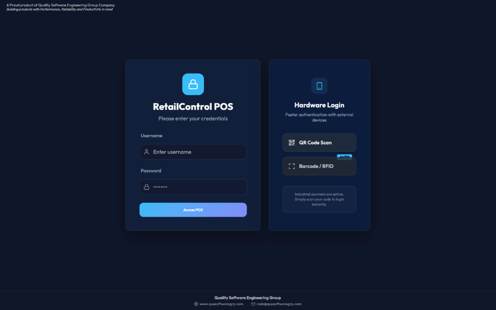 RetailControl POS System Interface